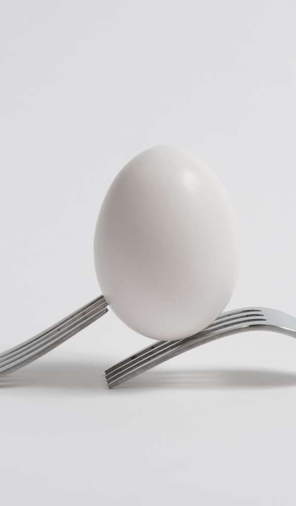 Яйцо на двух вилках