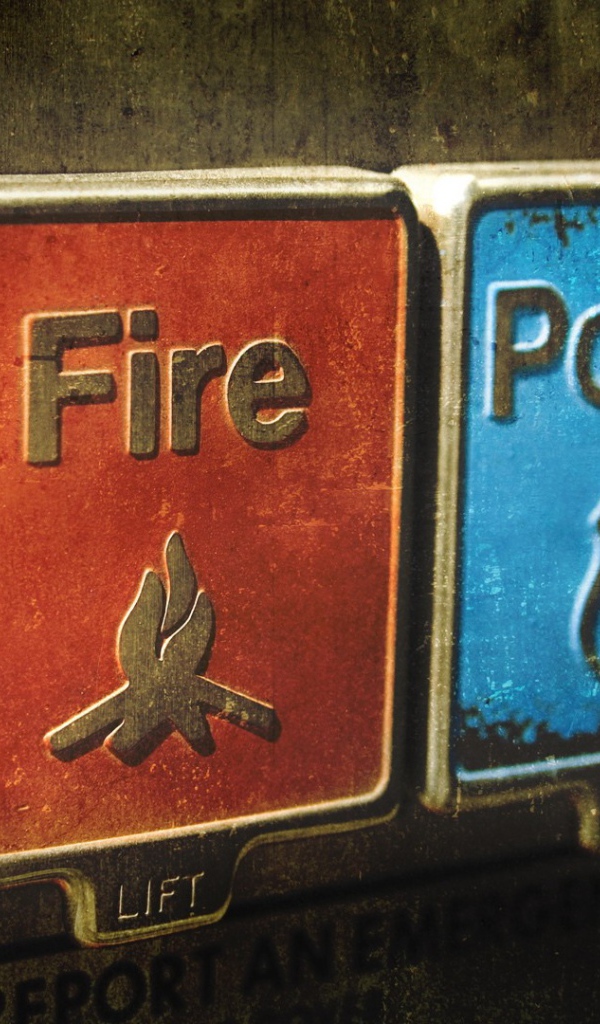 Кнопки вызова пожарных и полиции