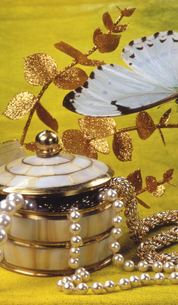 Бабочка и украшения