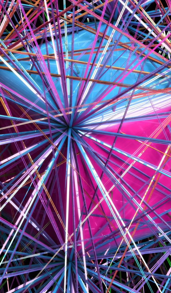 Куб и линии