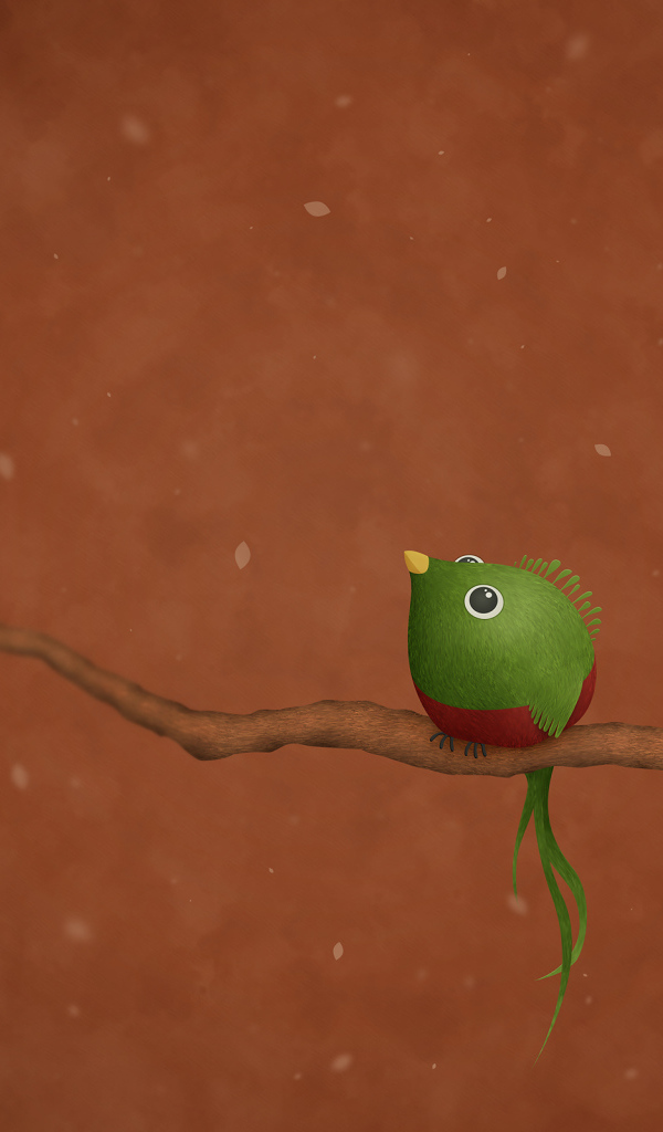 Зеленая птица