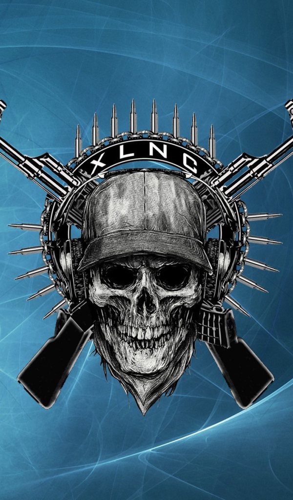 Череп и два автомата