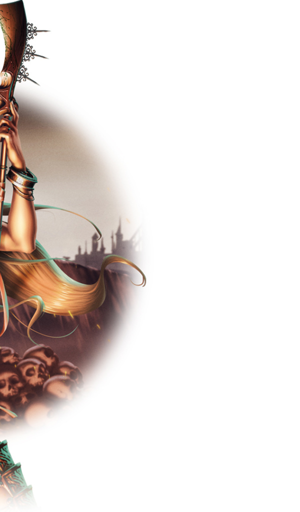 Девушка с посохом