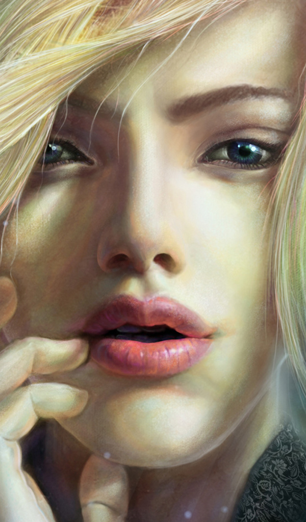 Портрет девушки с воздушными волосами