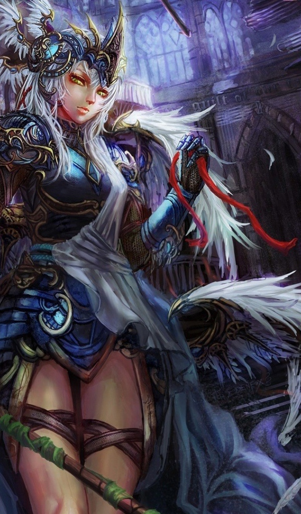 Девушка в перьях