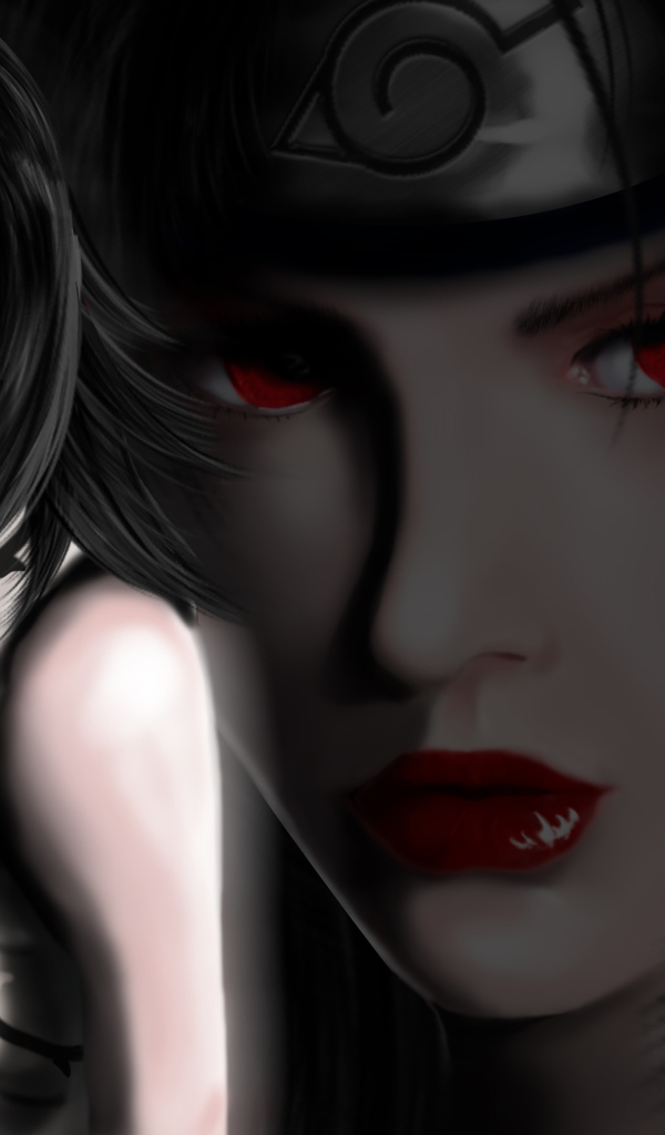 Девушка с красными губами