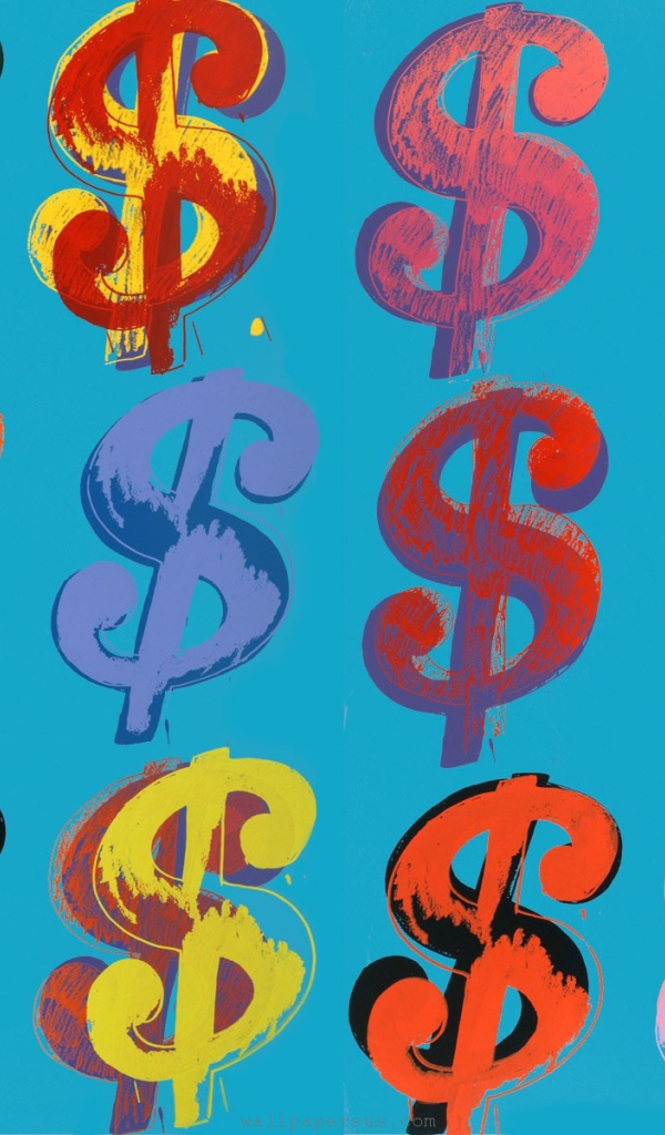 Знаменитая картина Энди Уорхола Доллары
