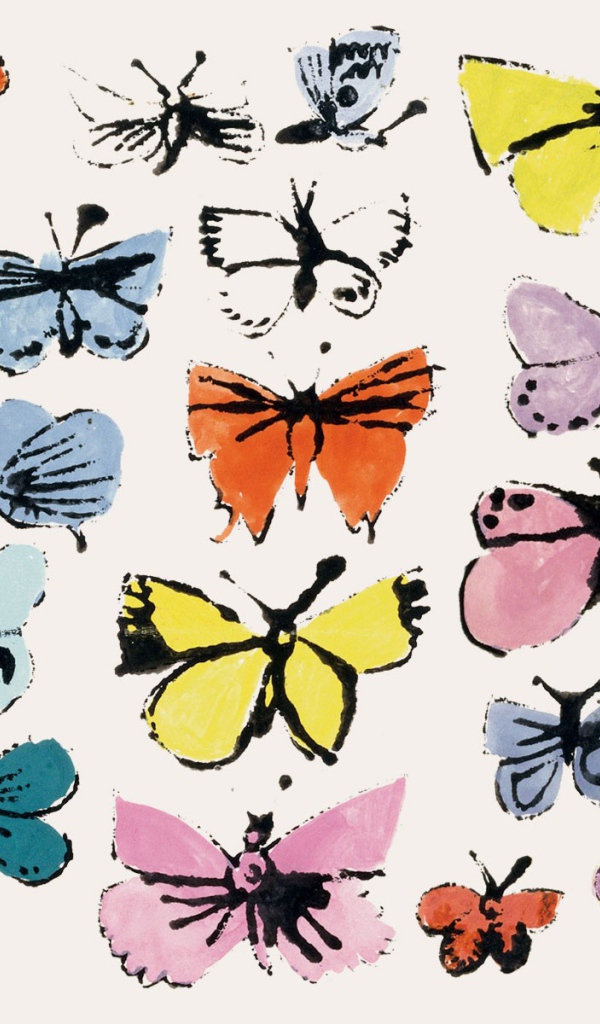 Картина Энди Уорхола Бабочки