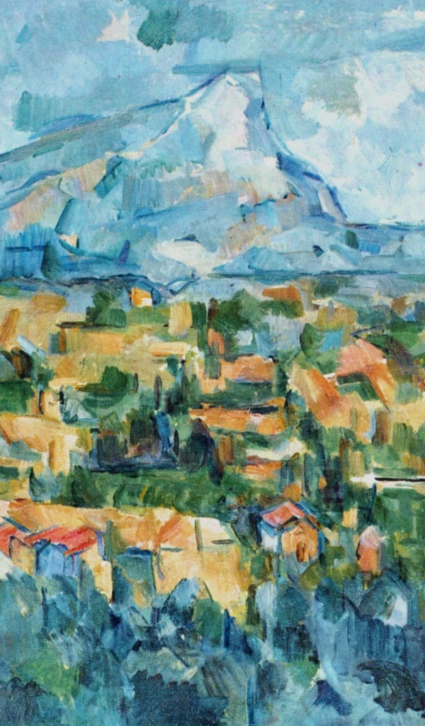 Картина Сезанна - Большая гора