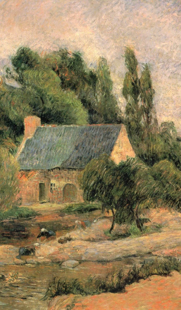 Картина Сезанна - Одинокий дом