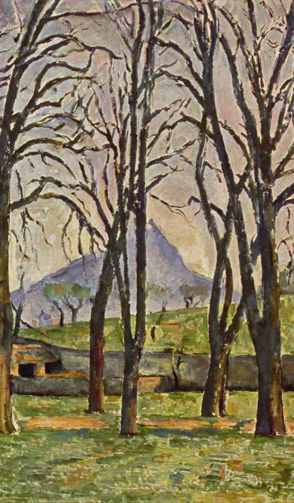 Картина Сезанна - Голы лес