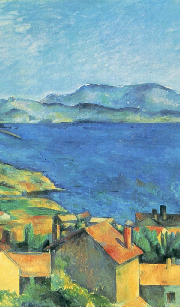 Картина Сезанна - Желтый город