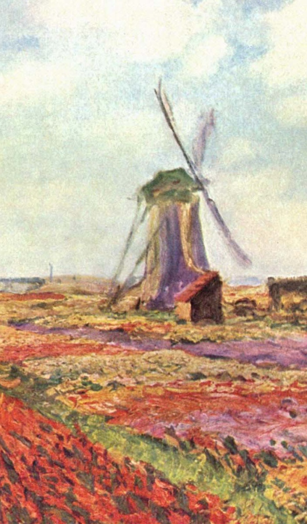 Картина Клода Моне - ветряная мельница
