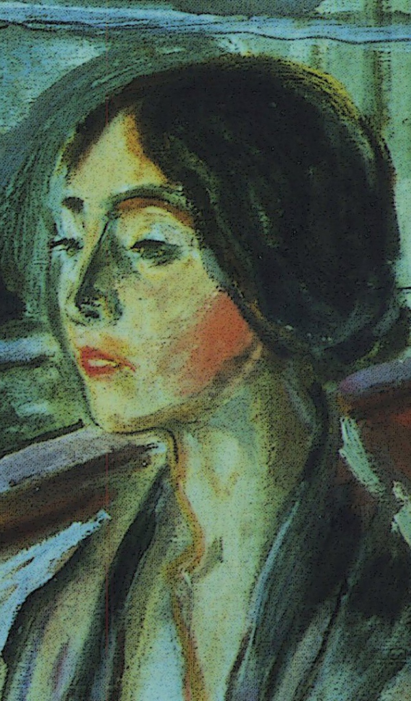 Картина Эдварда Мунка - Одинокая женщина