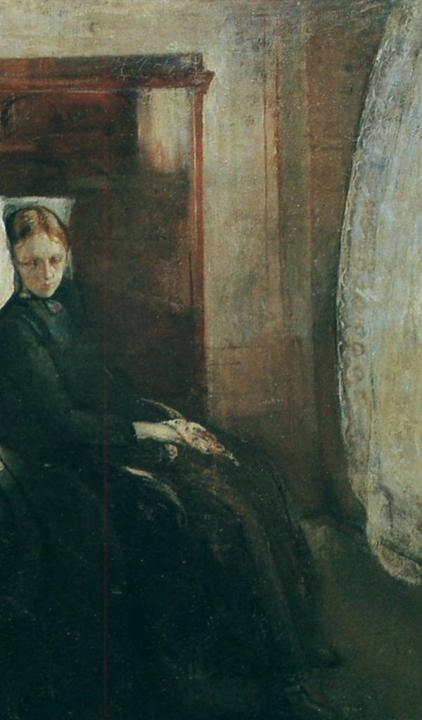 Картина Эдварда Мунка - Женщина у окна