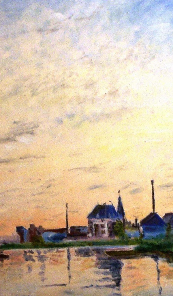 Картина Моне - маленький дом