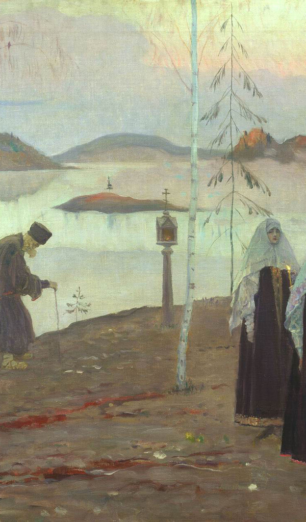 Картина Никаса Сафронова - Похороны