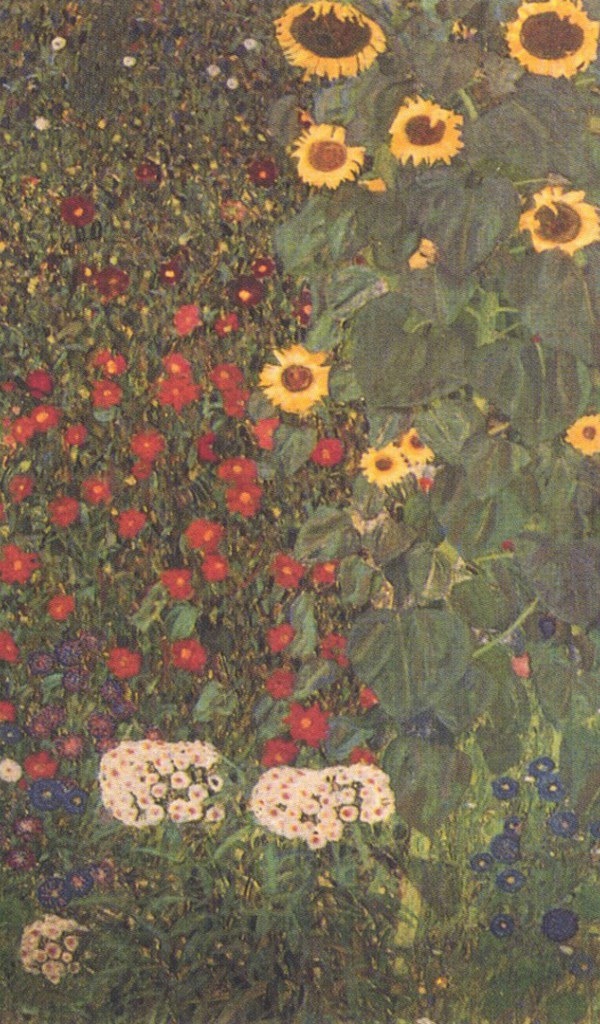 Картина Густава Климта - Ферма сад с подсолнухами