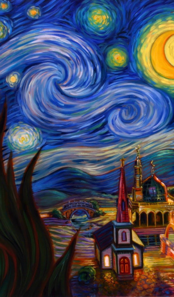 Картина Винсента Ван Гога - Луна