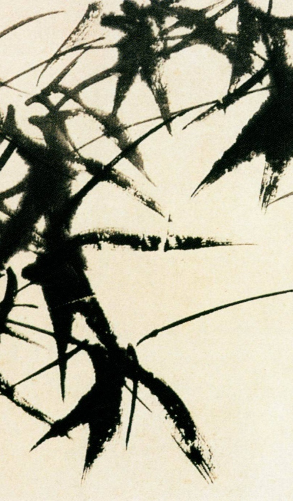 Картина Марлен Дюма - черный куст