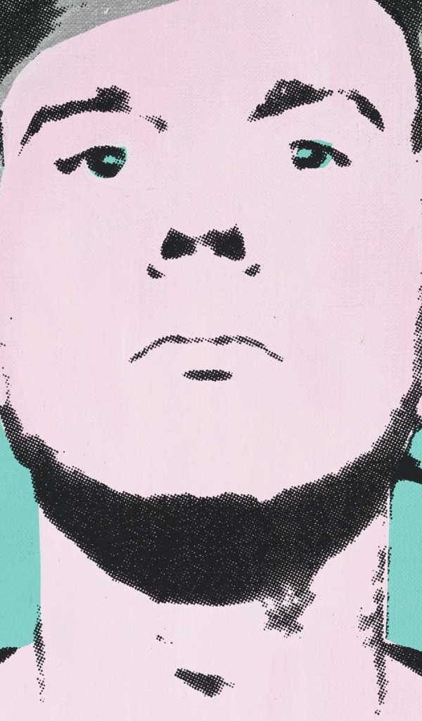 Картина Энди Уорхола молодого человека