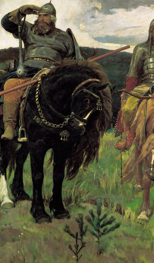 Картина Васнецова Три богатиря