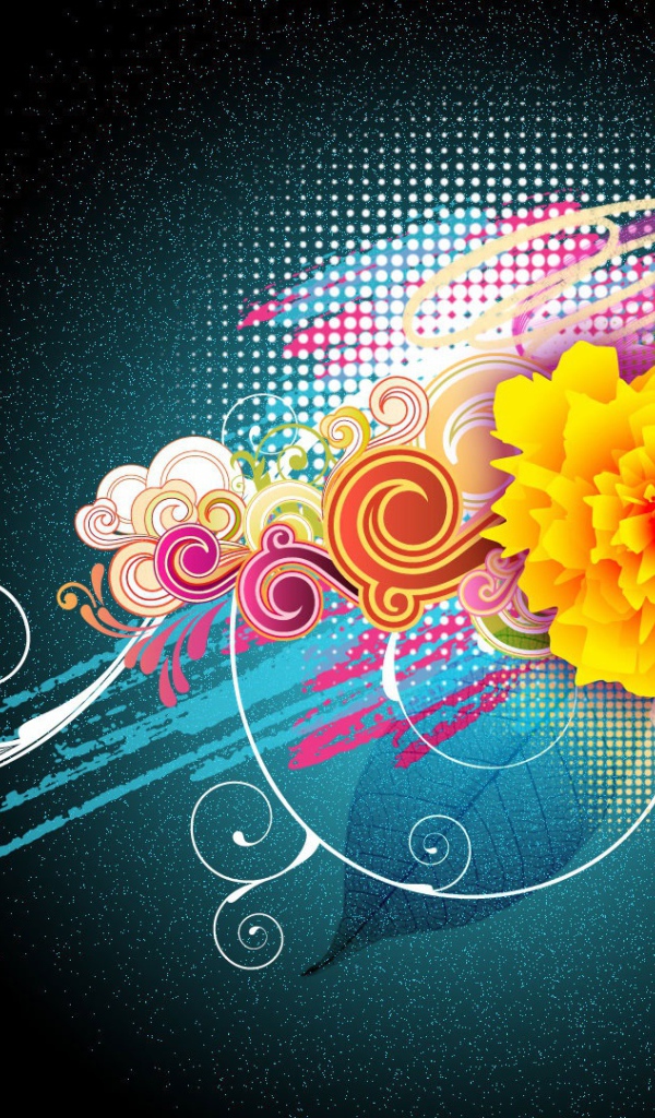 Цветочный векторный проект