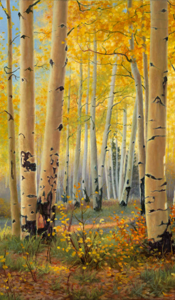 Березовая роща осенью