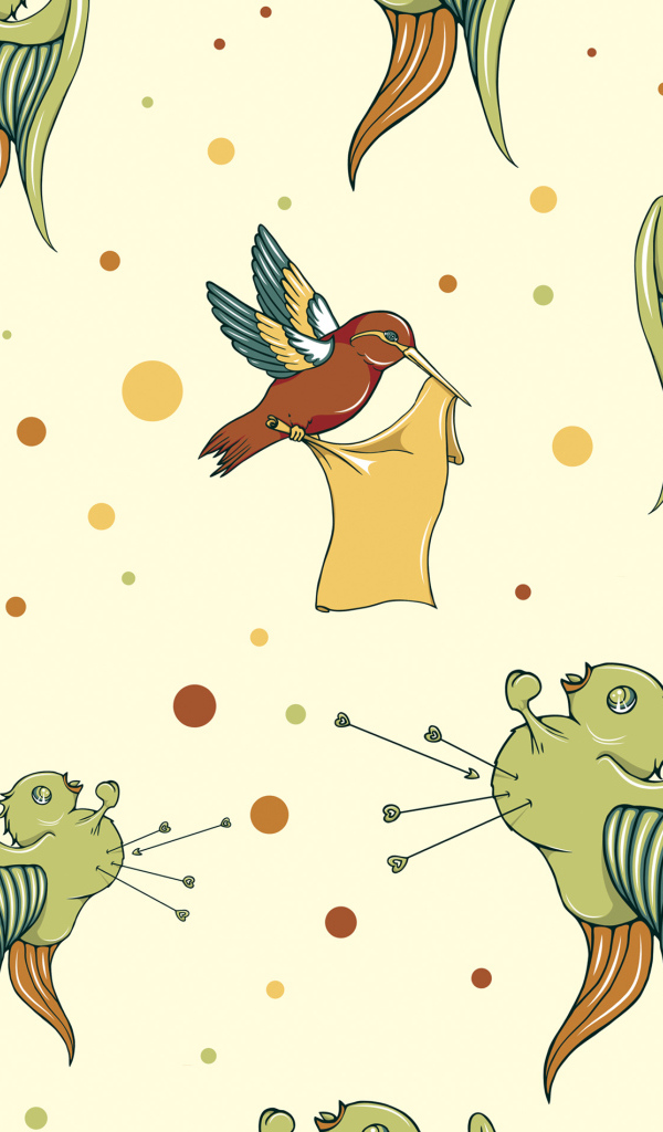 Рисованные птицы