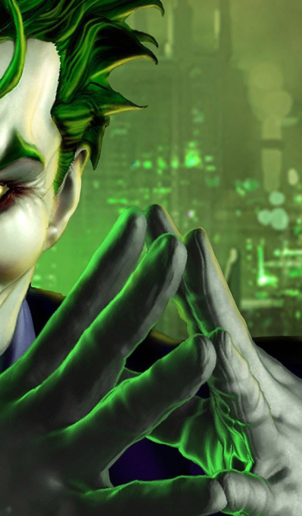 Злобный Джокер в зеленом свете