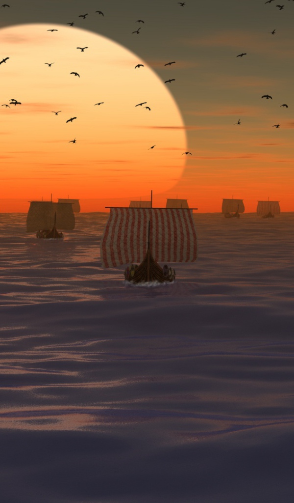 Армада кораблей викингов