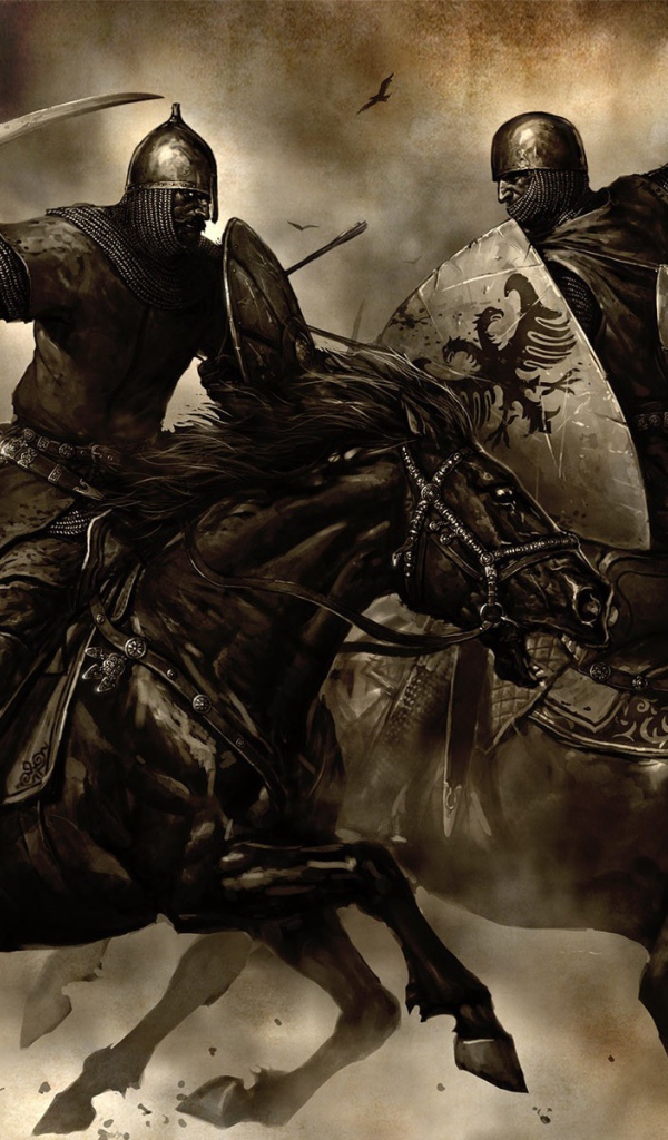 Битва воинов на конях