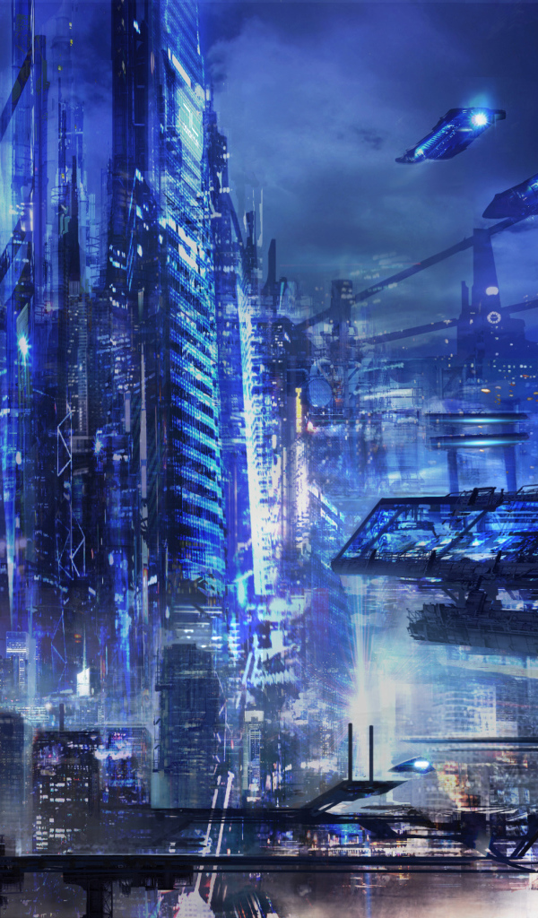 Синий мегаполис будущего