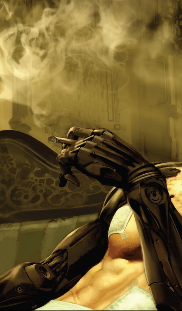 Киборг с сигаретой