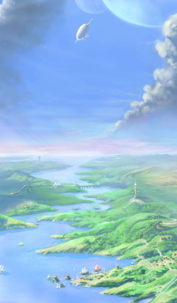 Фантастический инопланетный пейзаж