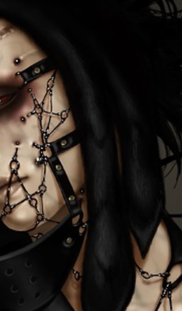 Фантастический пирсинг на лице