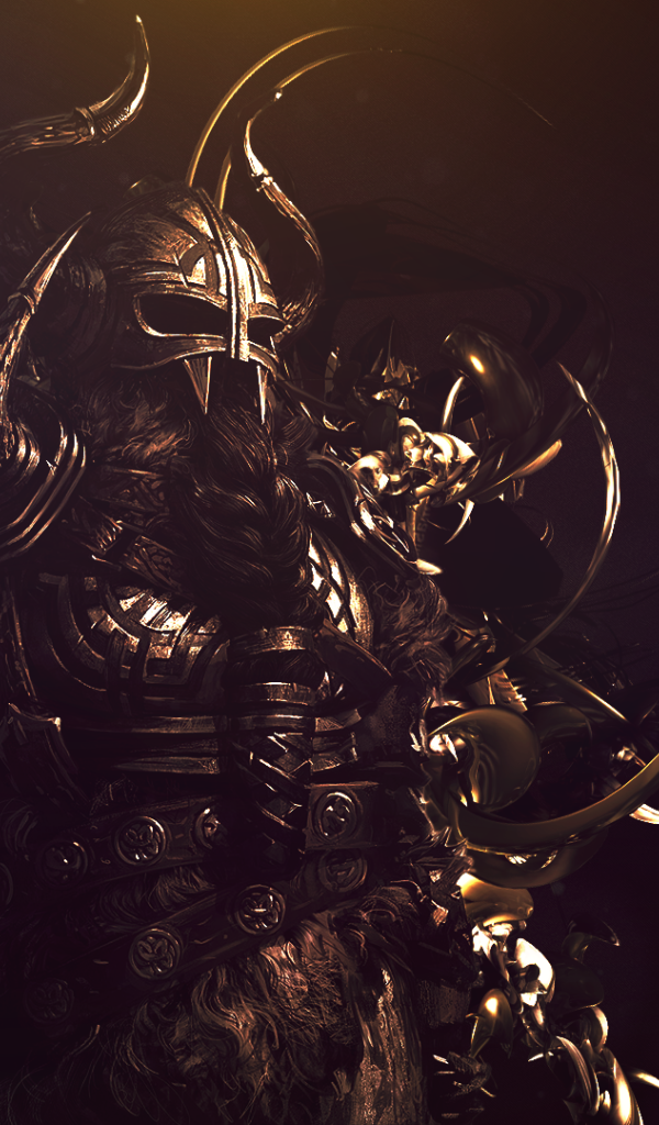 Грозный воин викинг