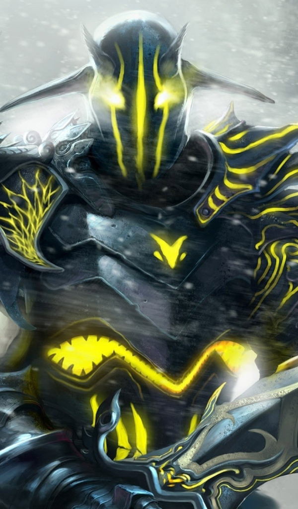 Огненный воин с мечом