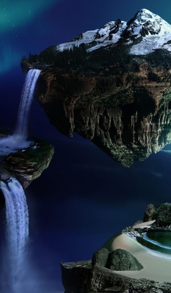 Летающие острова и луна