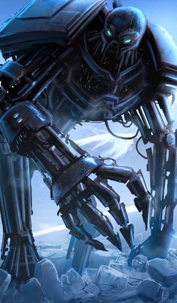 Робот великан и всадник