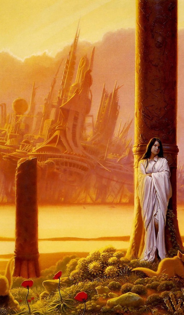 Девушка в белой одежде