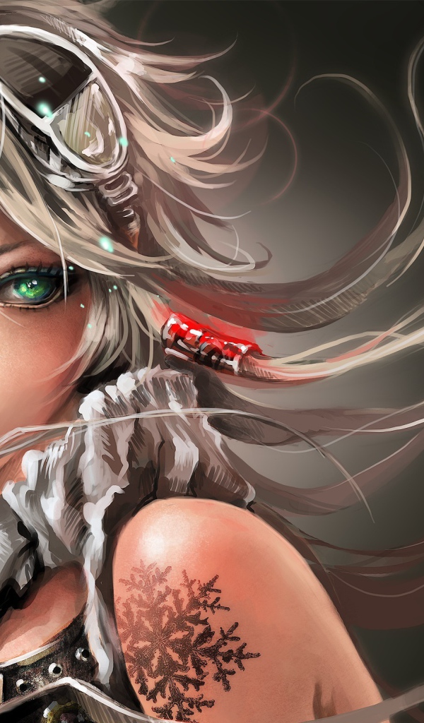 Зеленоглазая девушка вампир