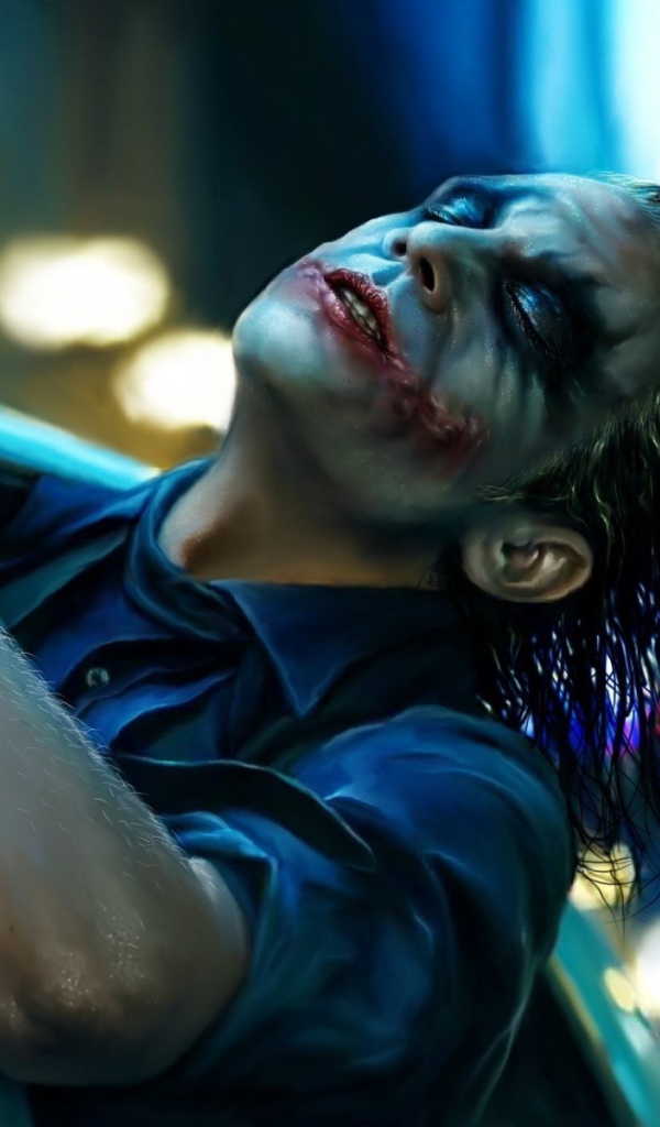 Джокер в полицейском автомобиле