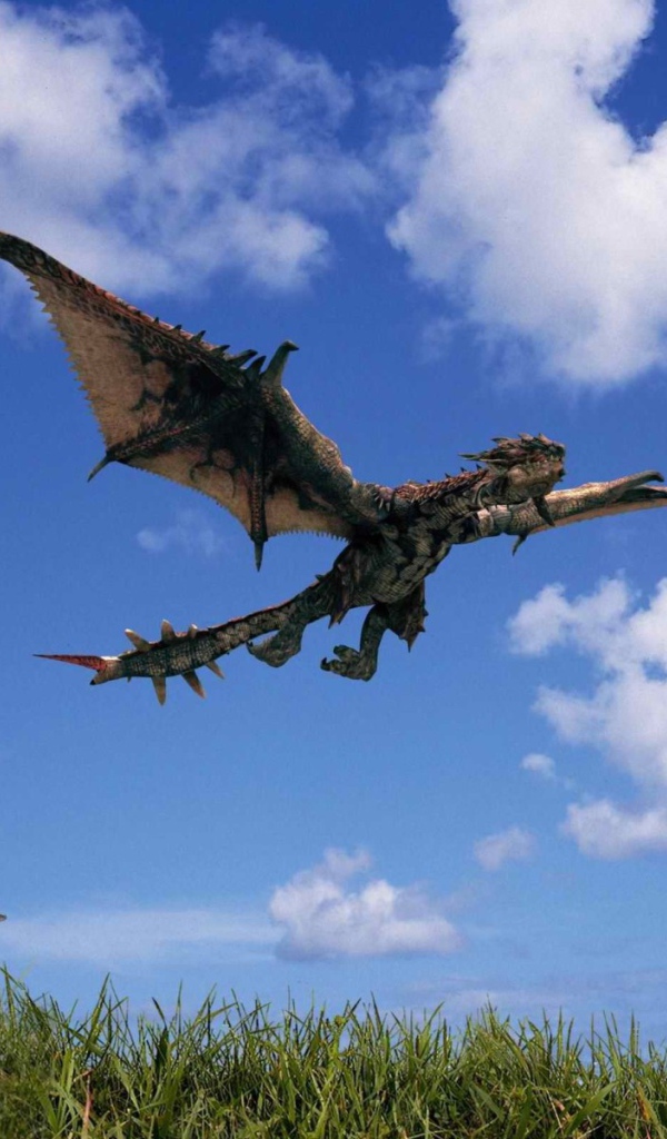 Монстр летит над полем