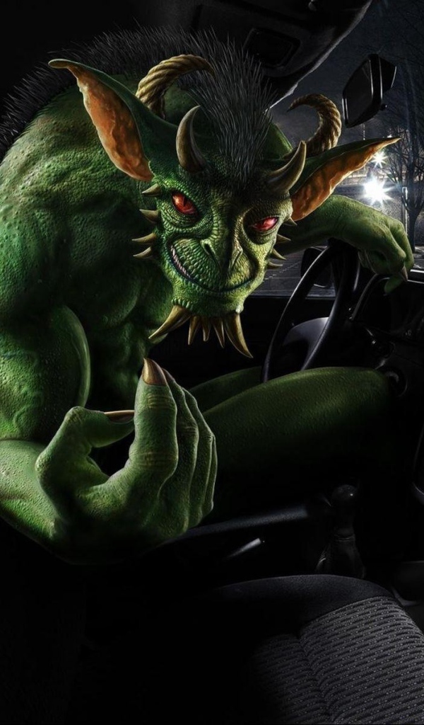 Монстр в автомобиле