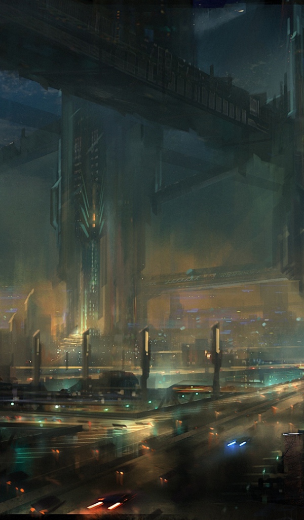 Ночные огни большого города