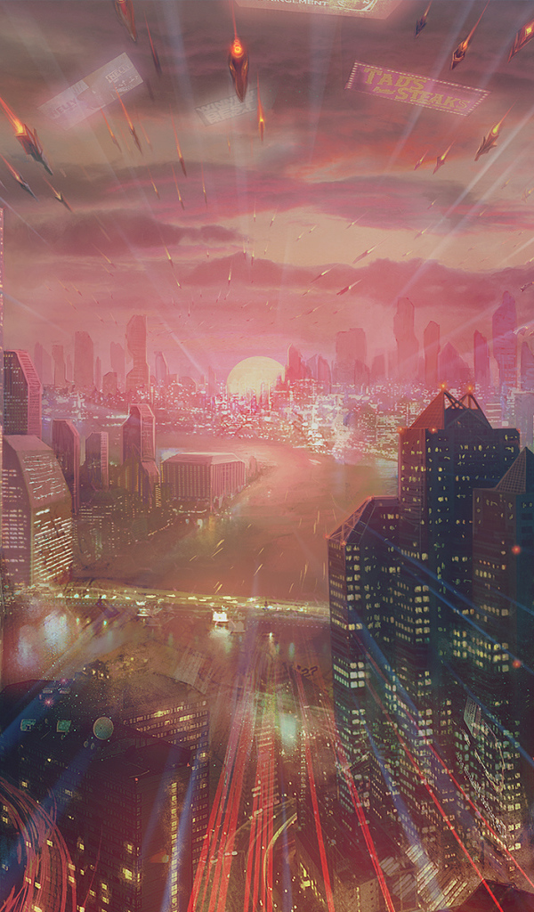 Ракеты летят в город