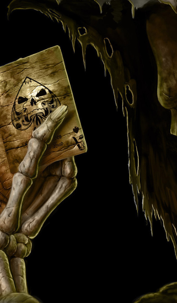 Скелет с картами