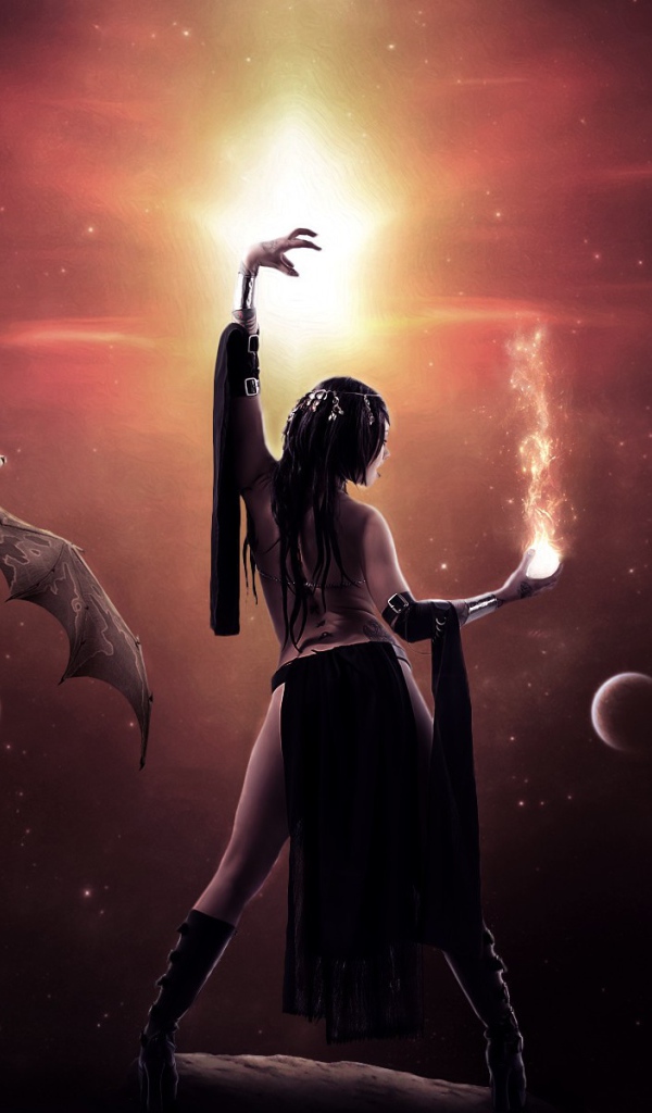 Дракон и девушка