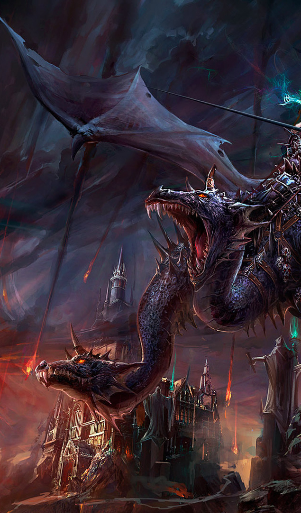 Девушка на двухголовом драконе